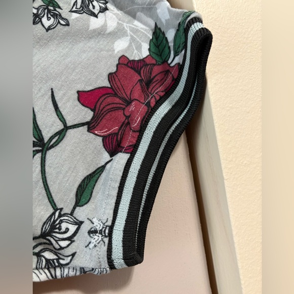 Fresh Prince of Bel-Air Grey Maroon Floral Print Adult Shirt Large White 1990s - Picture 5 of 7